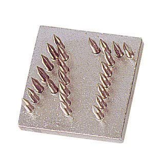 Letter combination "AT" 10 mm with stainless steel pins