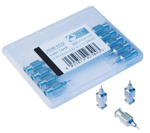 HSW-ECO needles, 0,7 x 4 mm for Henke-Ject TBC, 12 pcs/box