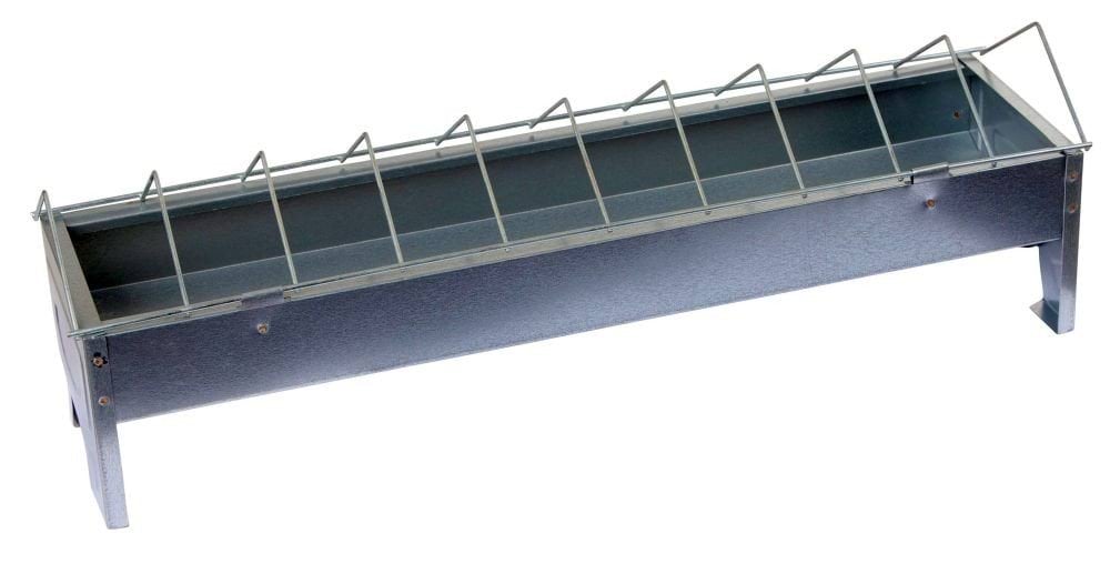 Feeder for hens, 50 x 10 cm galvanized