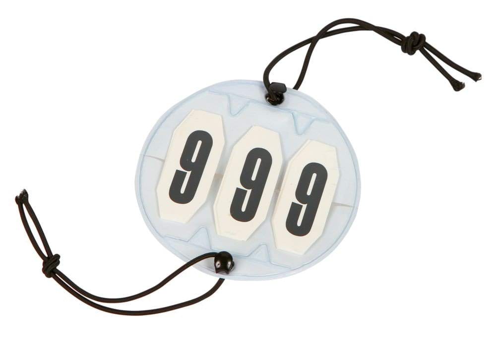Tournament numbers, 3-digit, Ø 9 cm, in pairs