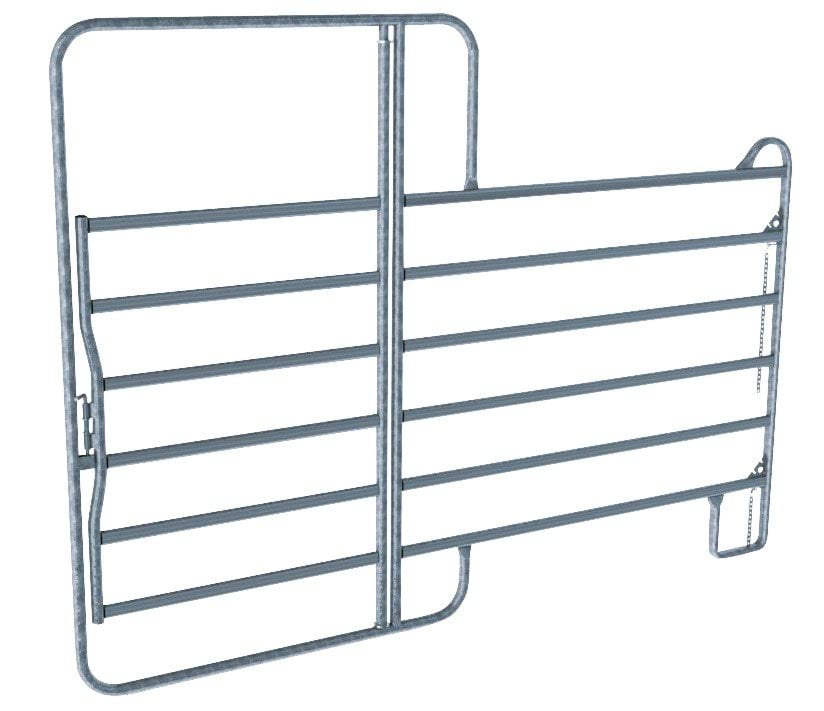 Panel fence elem. 2.4 m w.gate  (incl. chain lock)
