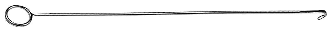 Obstetric hook, 54 cm, stainless steel w/ ring handle