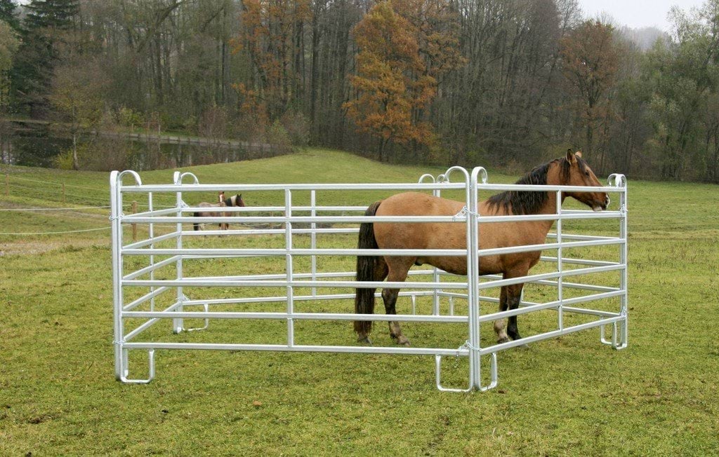 Fence panel without gate 2,4 m galvanized, height: 1,70 m