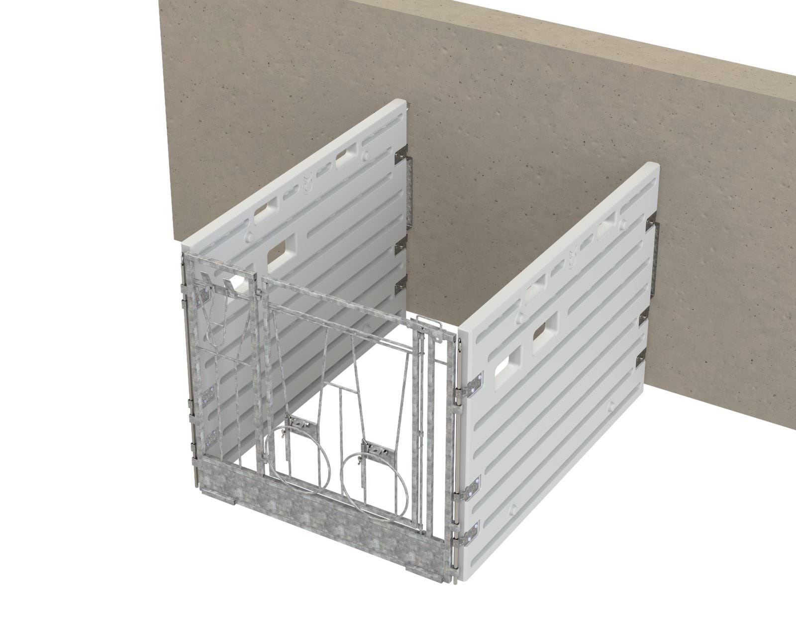 Modular Calf Box Single Bay wall-standing