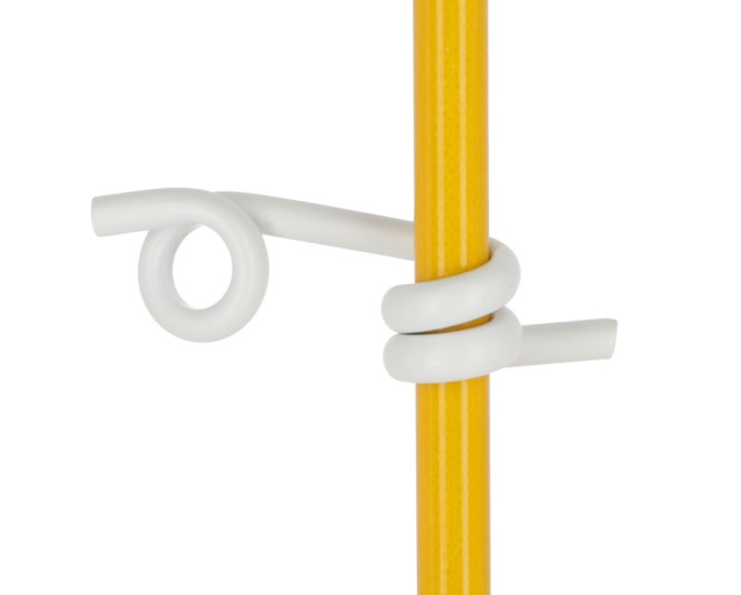 Plastic eyelets for round  fibreglass posts, up to 12 mm