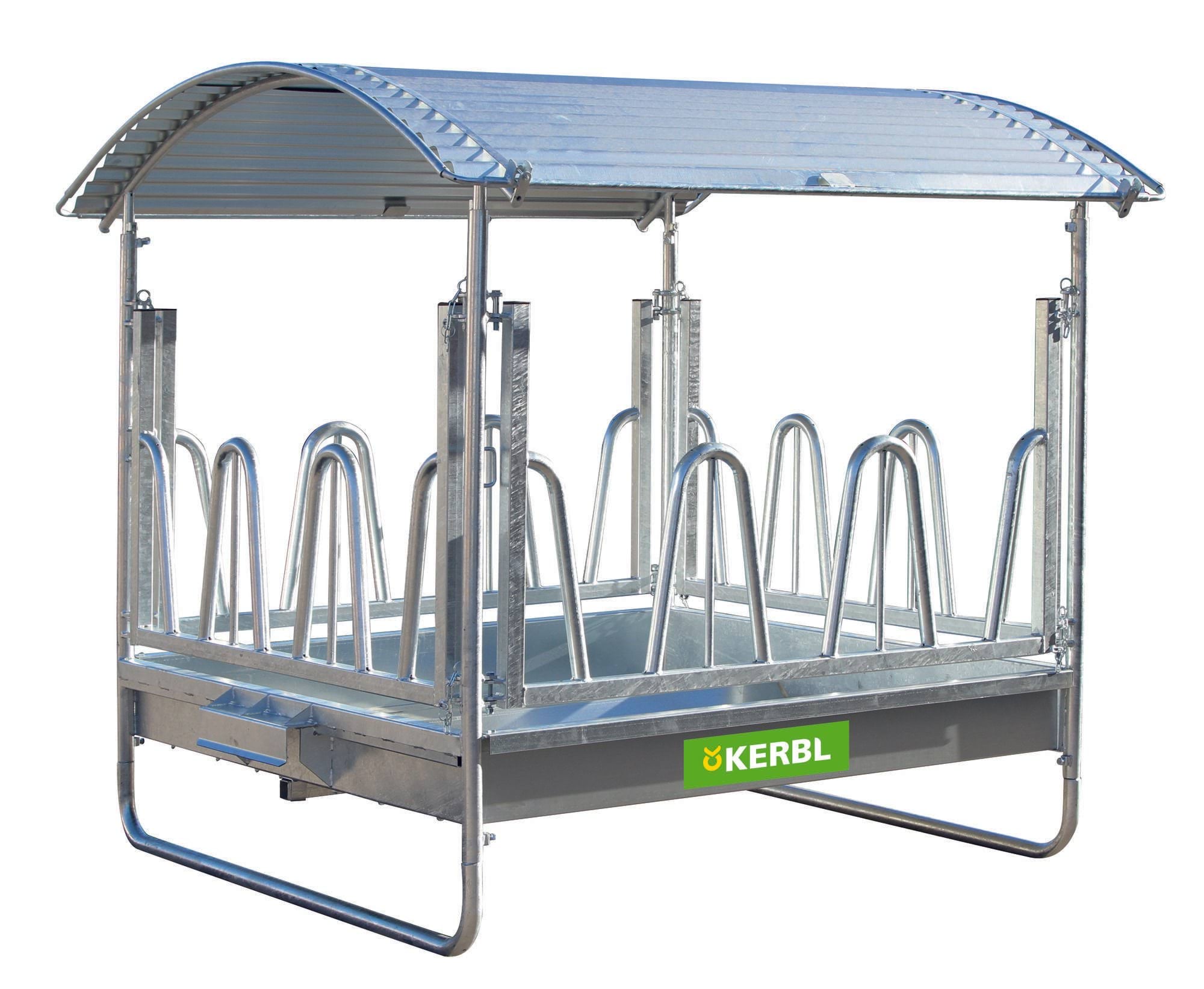 Four-sided manger for palisade feeding grid "Standard"