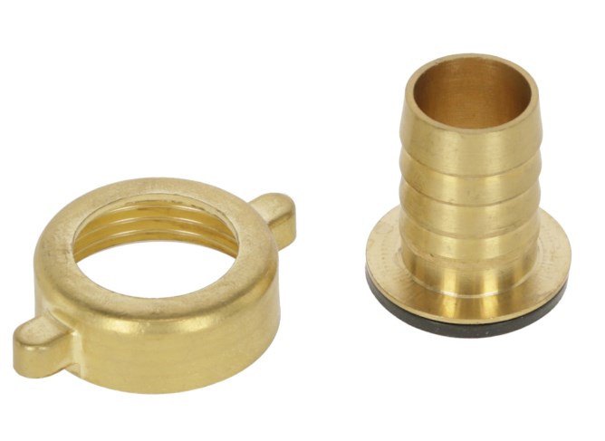 Hose Fitting 2-part IT 3/4” x Grommet 1/2”, brass