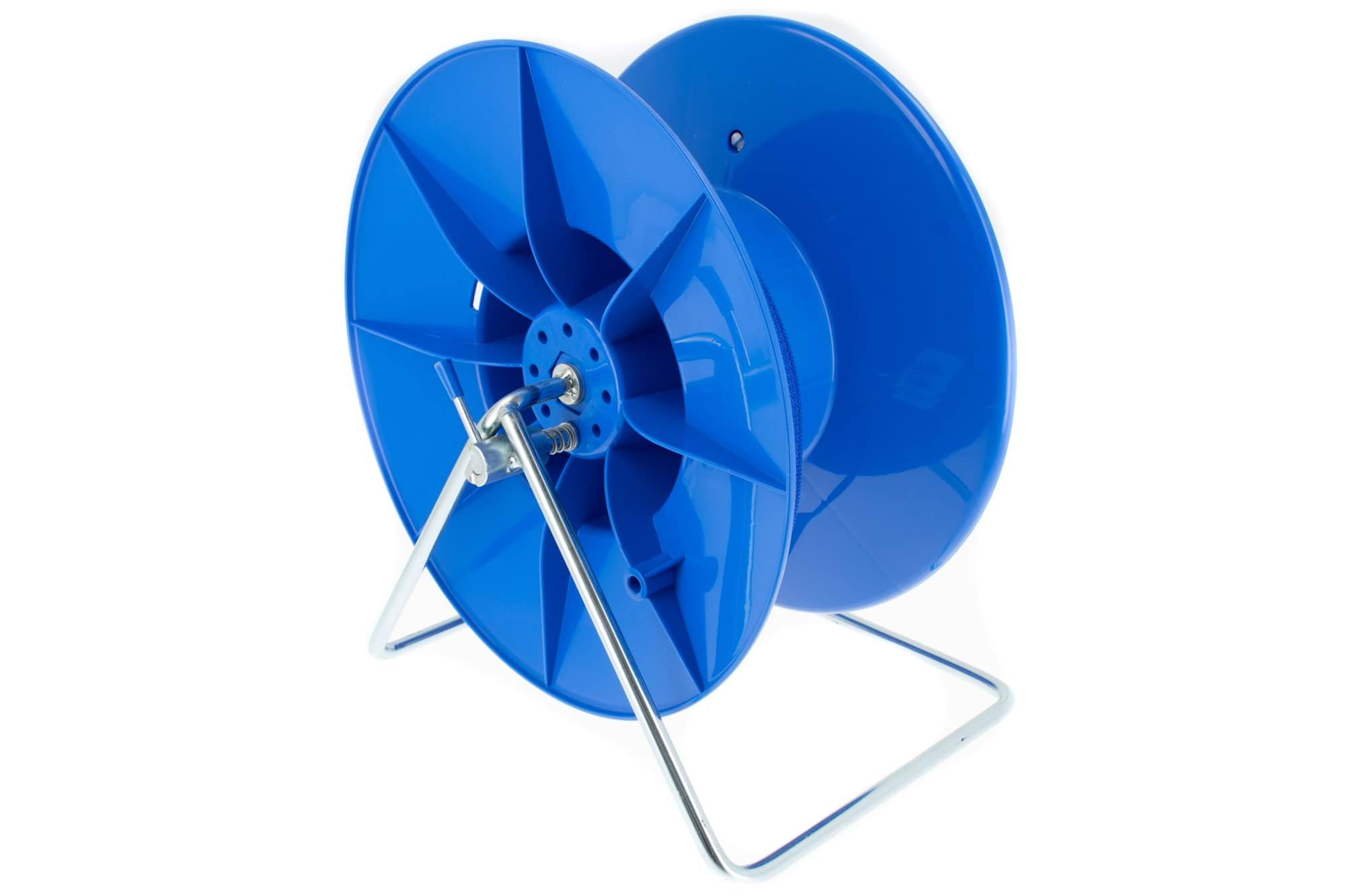 Plastic reel Super, blue, complete