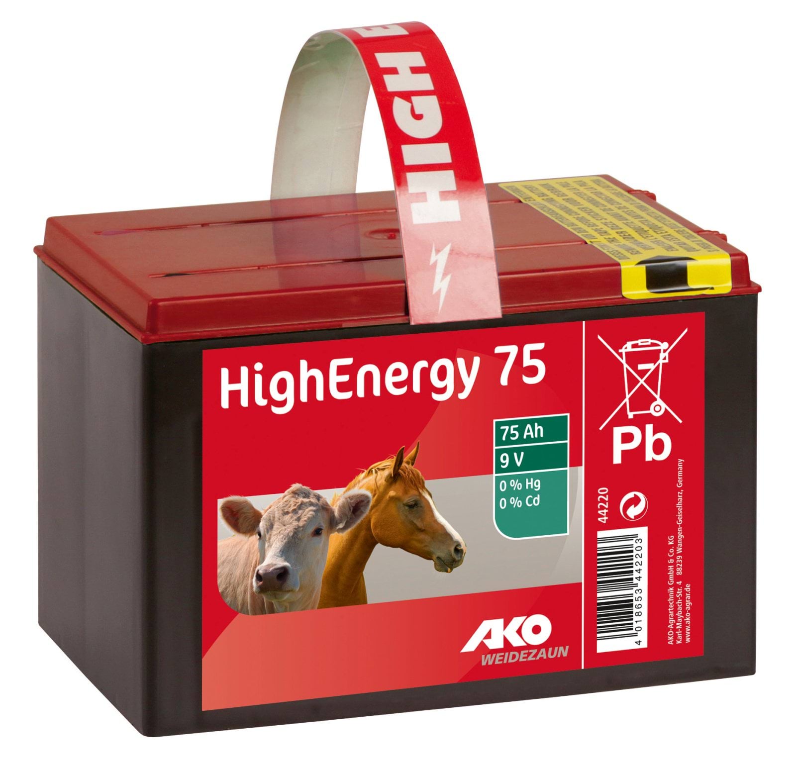 AKO HighEnergy 75, Saline 9 V, 75 Ah, dry battery