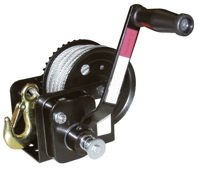 Rope winch Hand Winch w/ 20 m rope with break, 720 kg