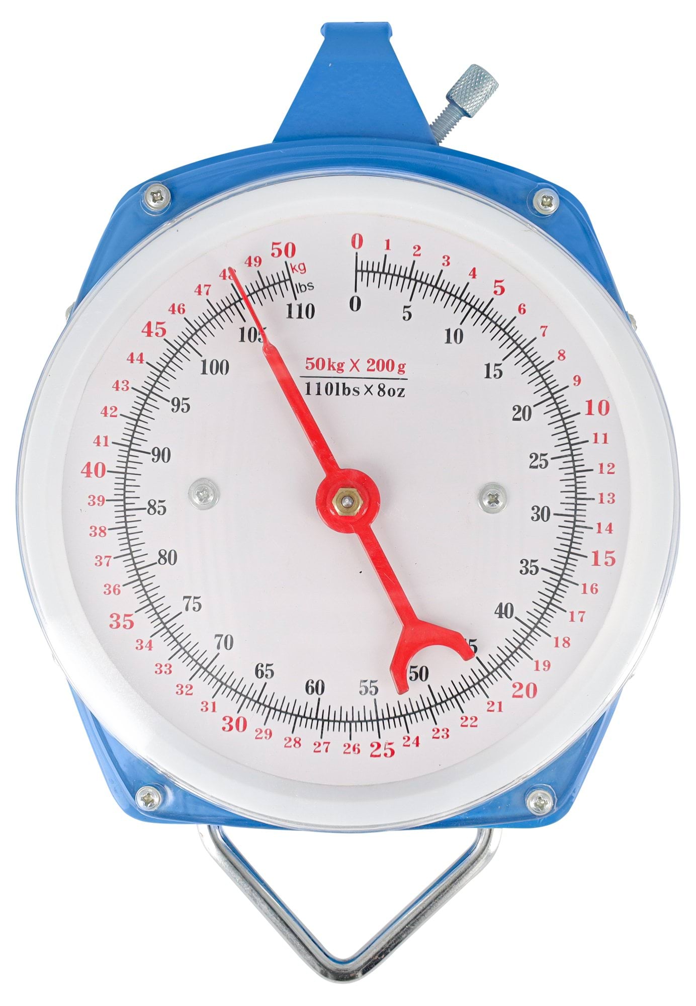 Susp. dial balance 50 kg colour blue
