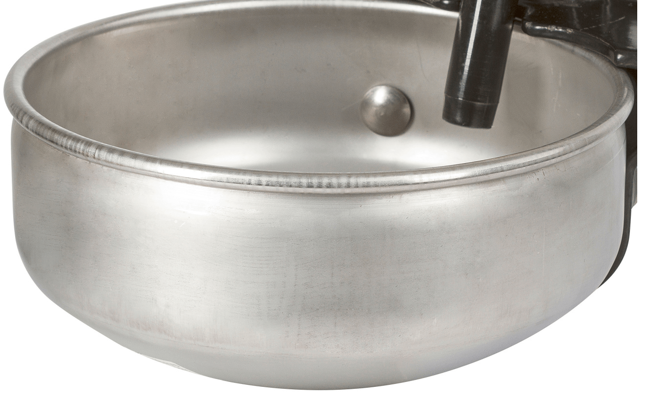 Water bowl stainless steel E21 with tube valve
