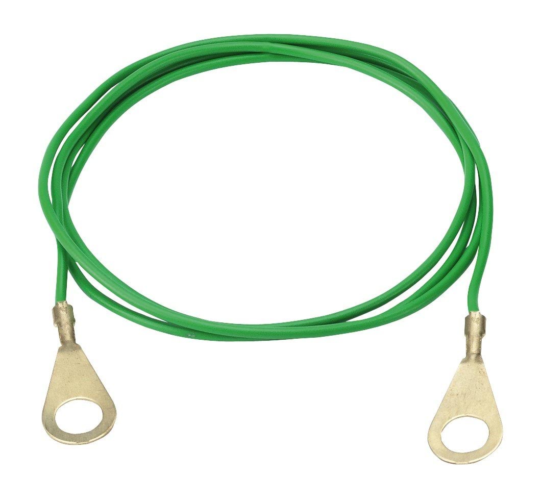 Earthing cable insulated, 100 cm, M8 metal eyes