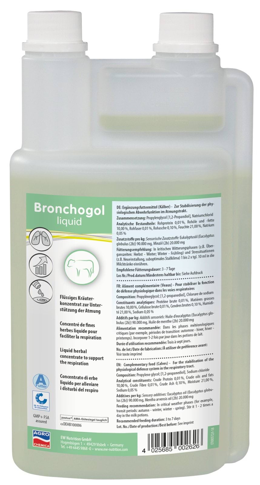 Bronchogol Liquid 1000ml Liquid Herbal Concentrate