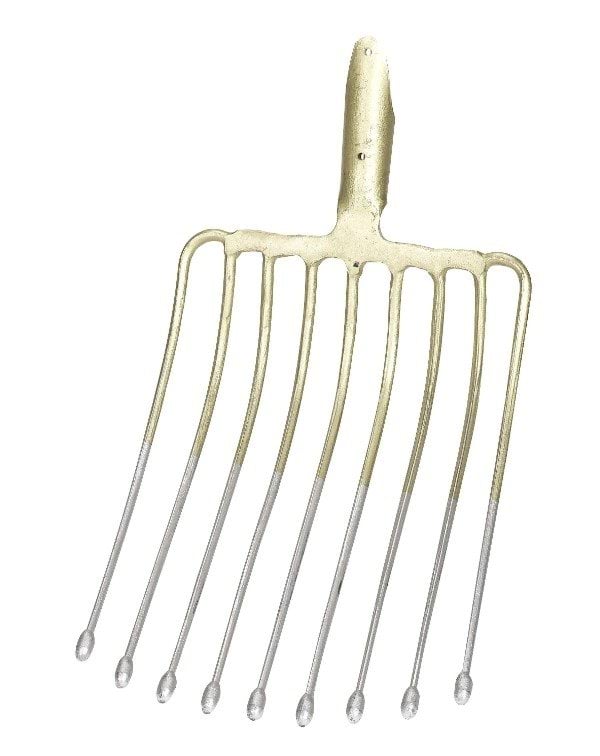 Potato fork, 9 tines,  36 x 27 cm, without handle