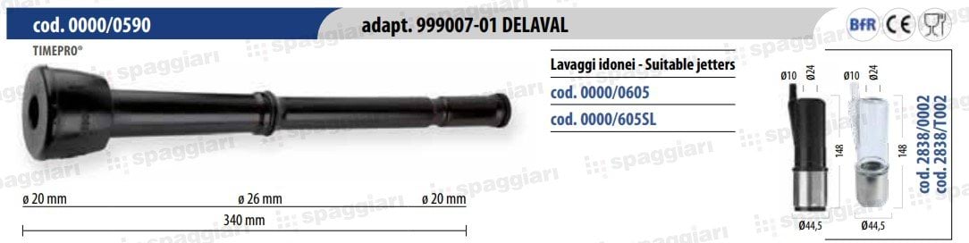 Teat cup liner Spaggiari Alfa Laval 99900701, 4pcs