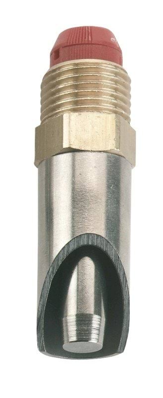 Nipple drinker brass thick pin 1/2"-1/2", pin Ø 11 mm, 64 mm