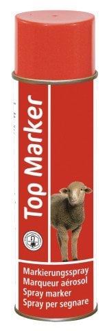 Sheep marking spray TopMarker red, 500 ml
