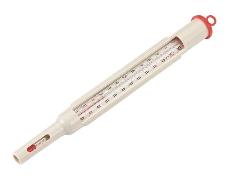 Milk thermometer, boil proofed