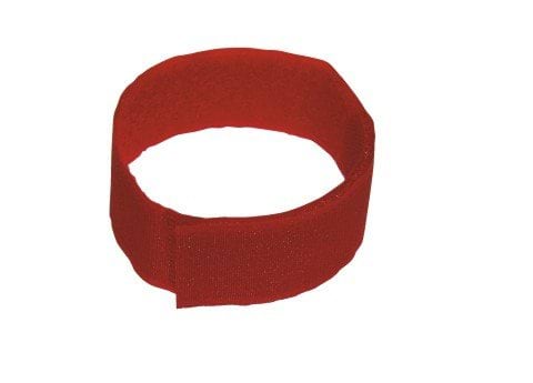 Legbands with Velcro fastener 36 cm long, red, 10 pcs