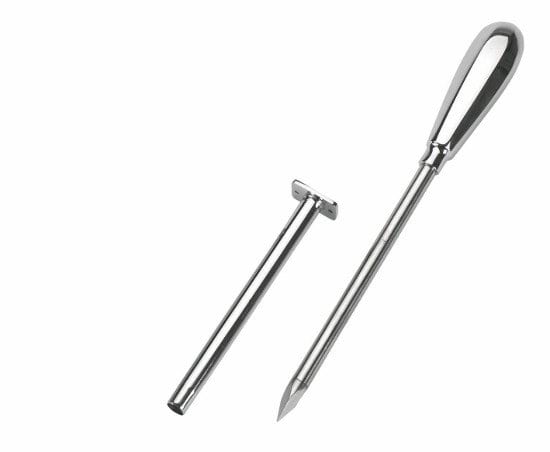 Trocar, 15 cm,  Ø 10 mm, metal handle, chrome-plated