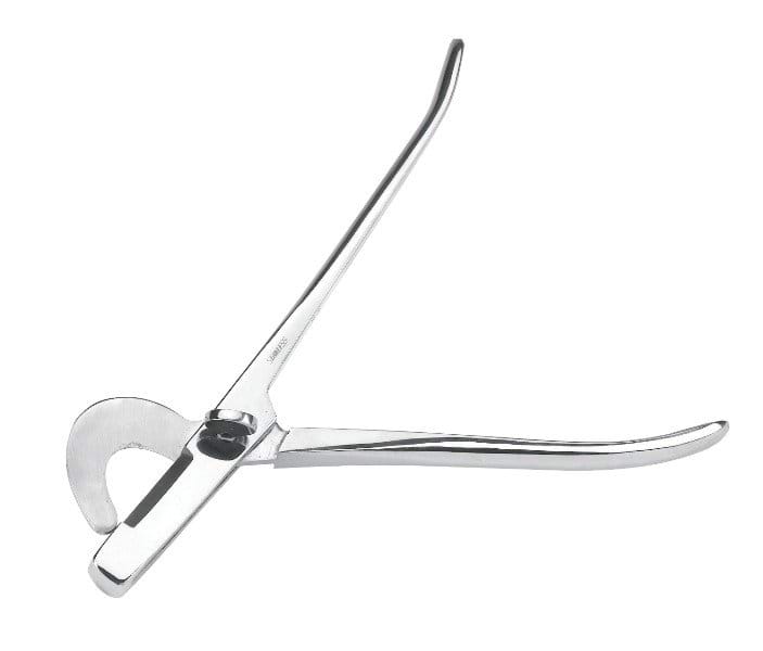 Castration forceps stainless, straight forceps, 19 cm
