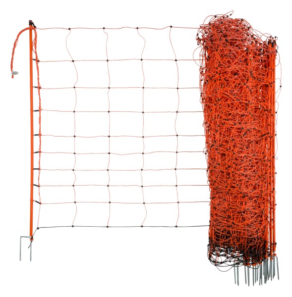 OviNet Sheep Netting orange height: 90 cm - sgl prong