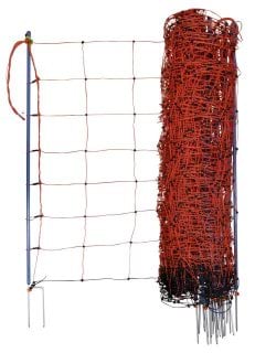 OviNet Premium, 50m, orange, 90 cm, double prong