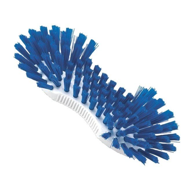 Can brush with blue bristles, 22 cm length