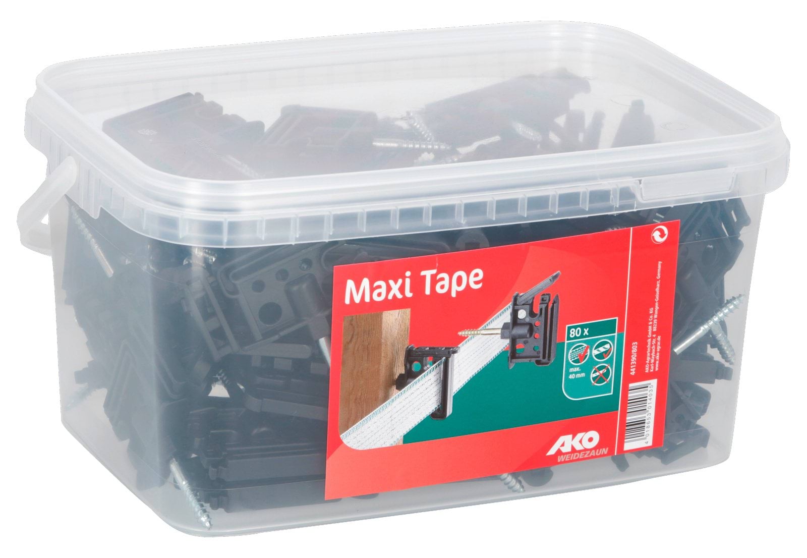Clip insulator Maxi Tape, 80 pcs/bucket, AKO