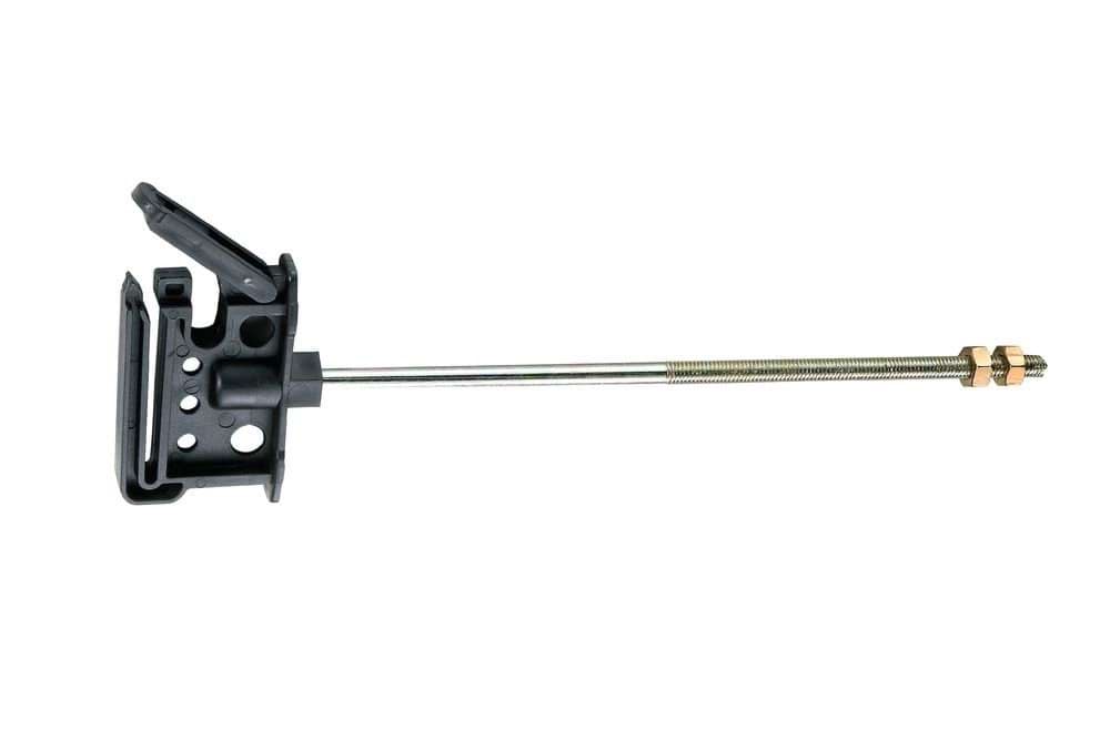 Offset tape insulator with  metric thread, 100 mm / M6