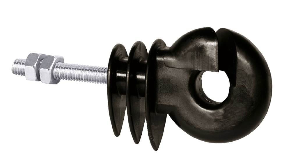 Ring insulator black, with metric thread, M6x35mm