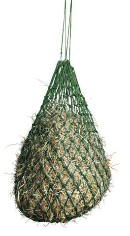 Small-mesh hay net green, mesh size: 5 x 5 cm with rings