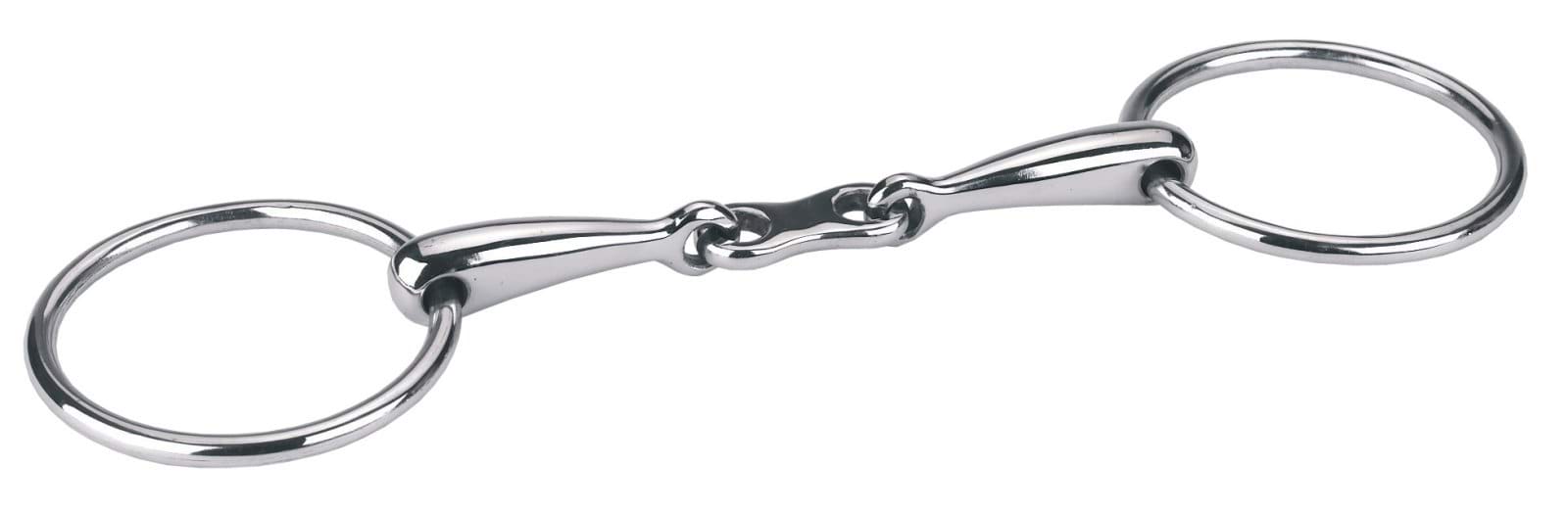 Snaffle loose ring bit - french link, 12,5 cm, hollow