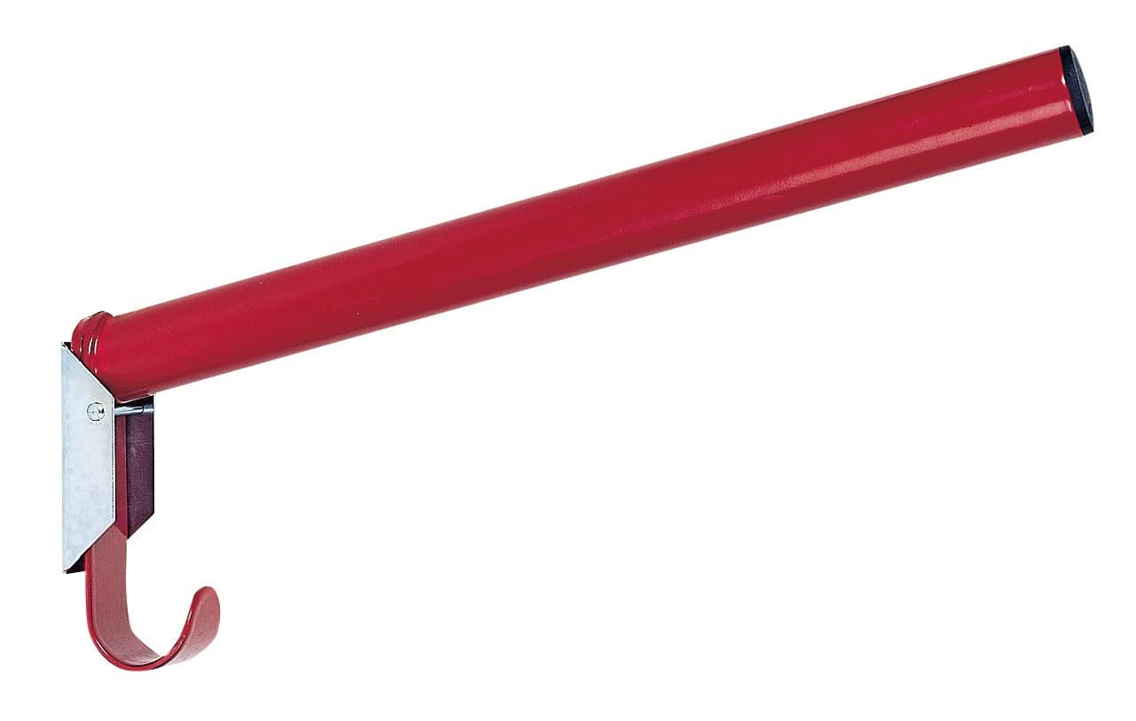 Saddle rack red, 44 cm with integrated bridle rack