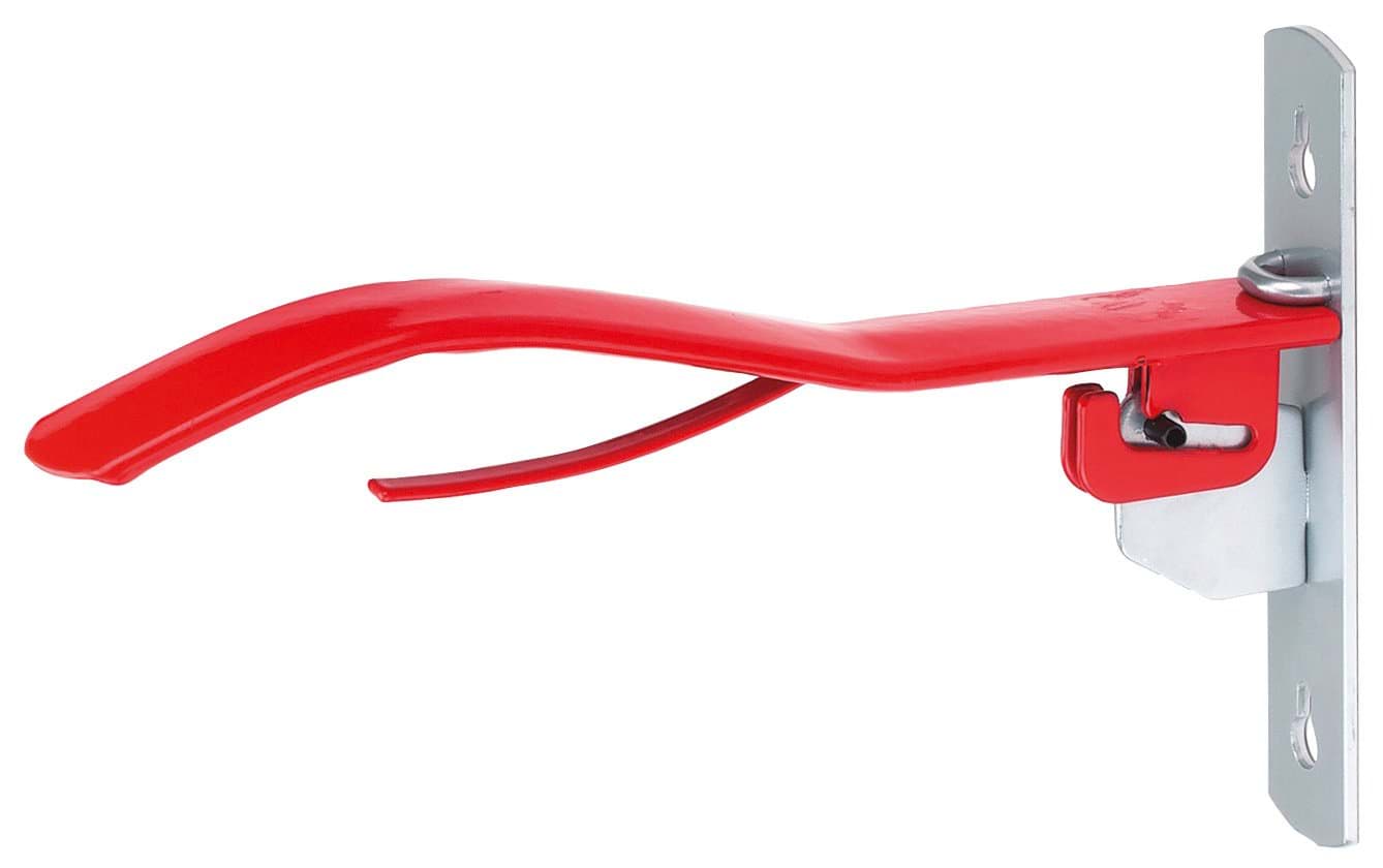 Saddle rack red, 38 cm foldable