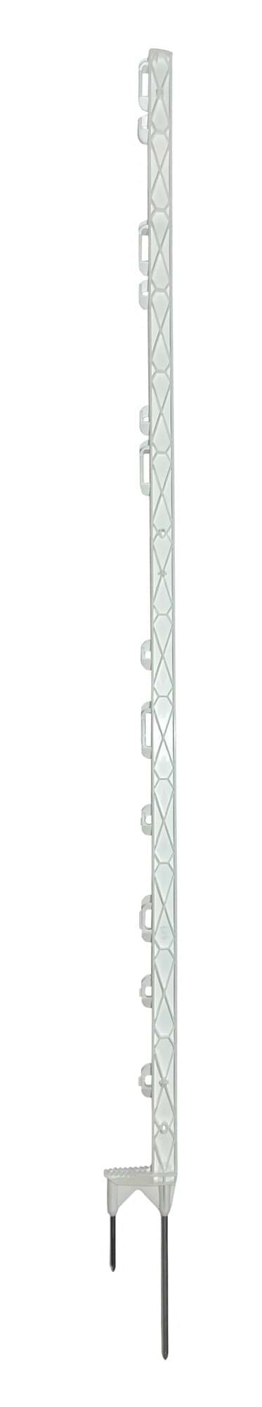 Plastic post Titan 157 cm, white, double prong