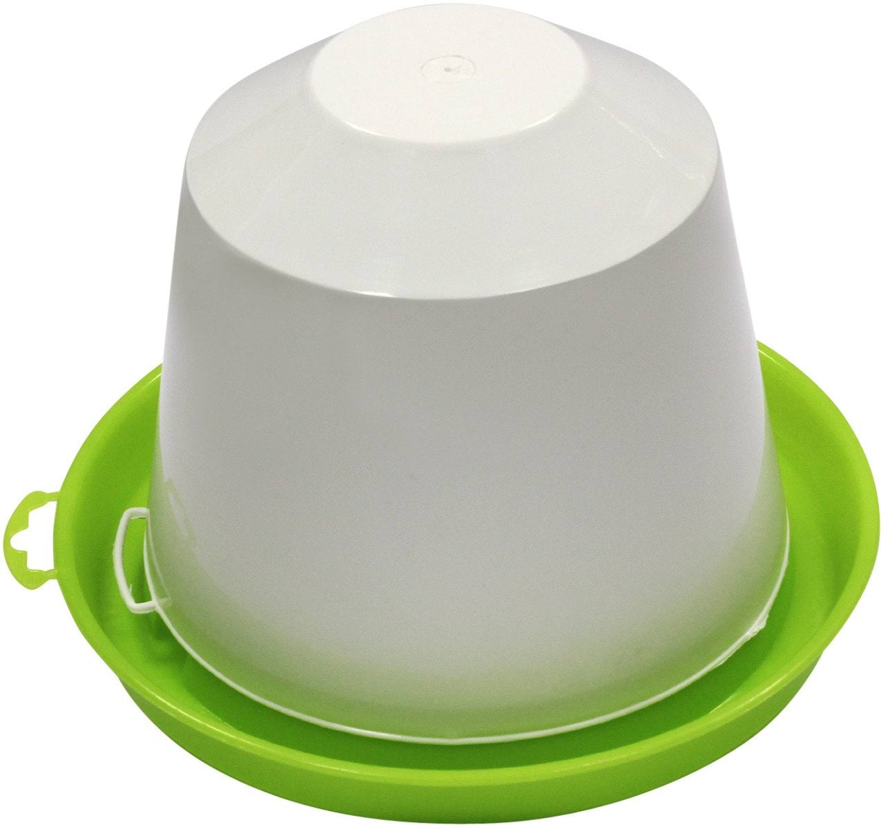 Polypropylene siphon drinker 3,5 ltr, green and white