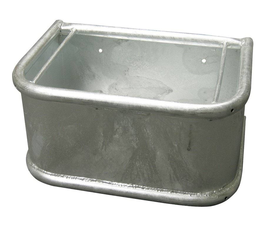 Trough rectangular, 35 litre, galvanized