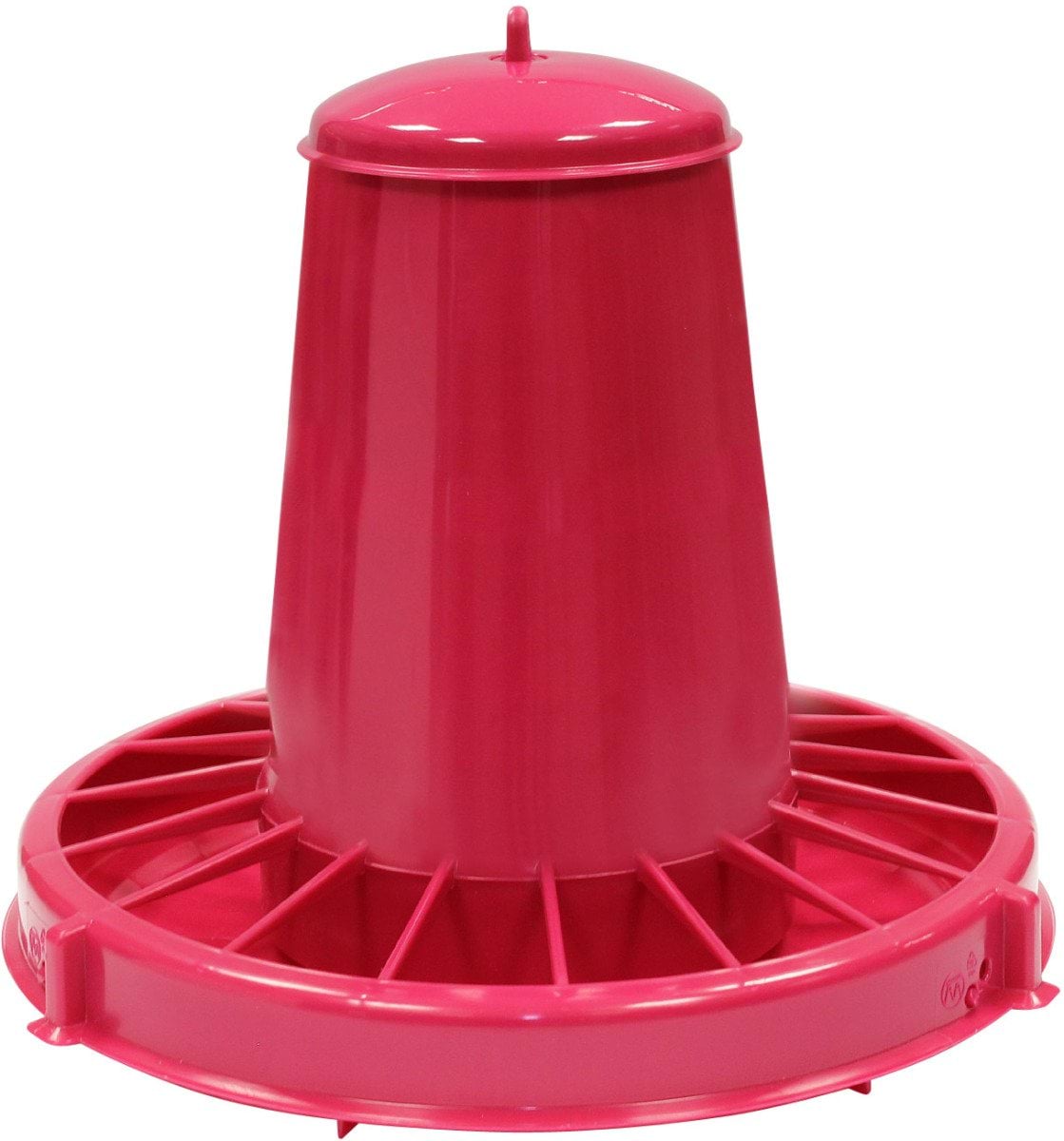 Feeder for poultry 15 litres, plastic, pink