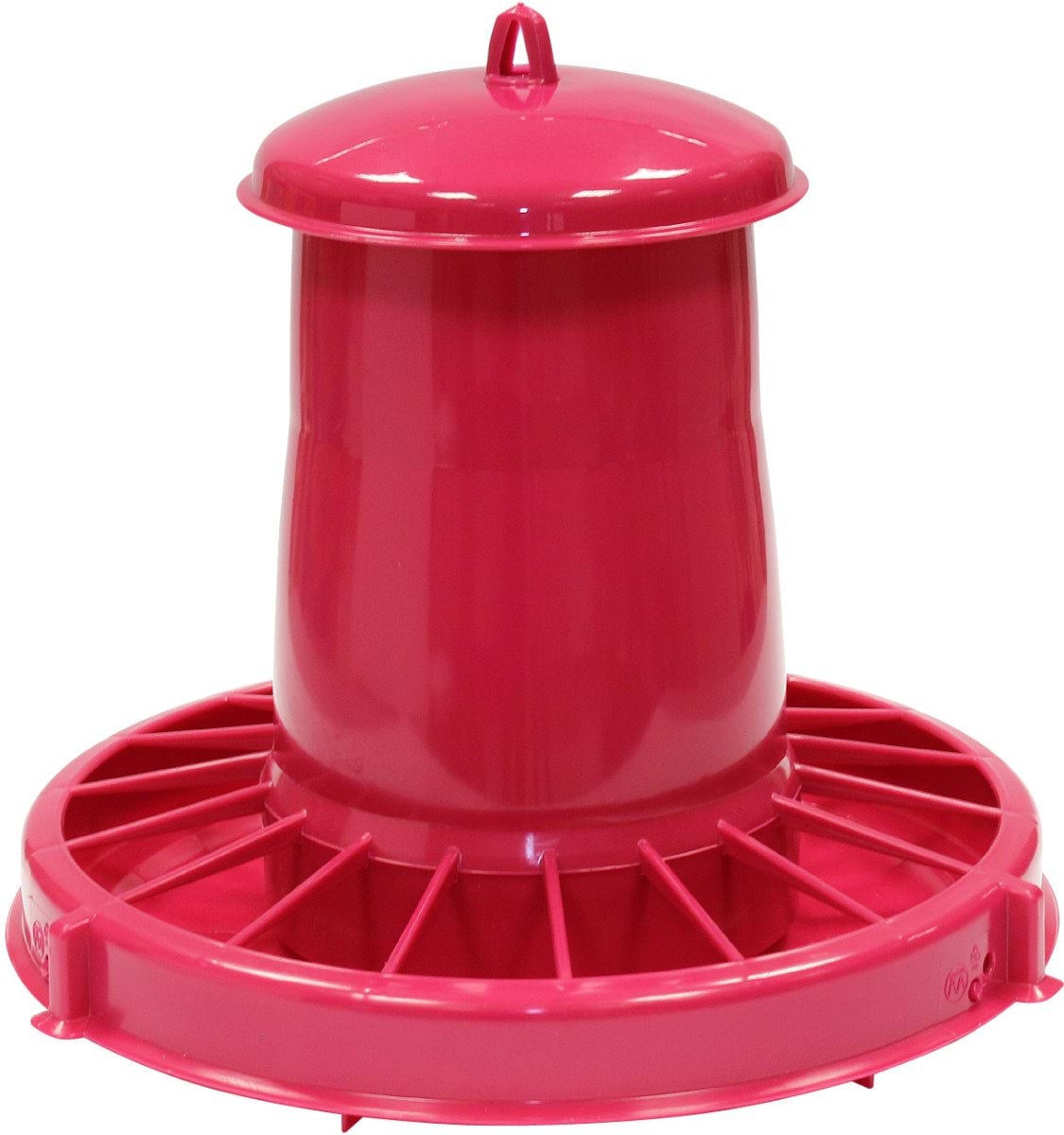 Feeder for poultry 10,5 litres, plastic, pink