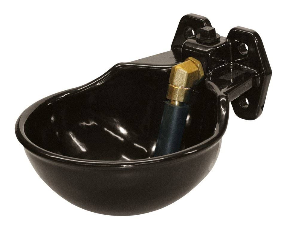 Water bowl with tube valve G51 enamelled