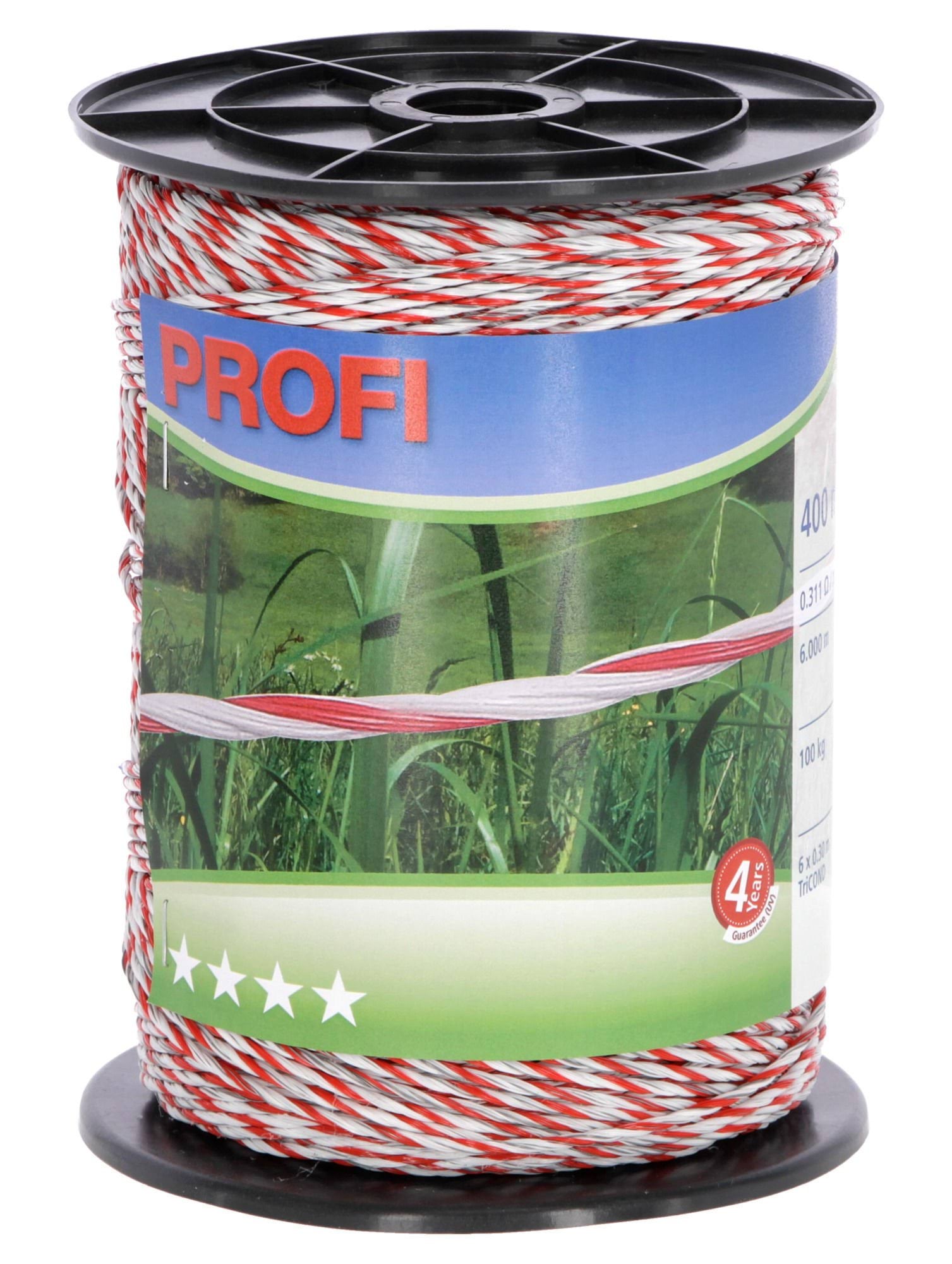 Profi Polywire 6x0,30 TriC, 400m, white/red