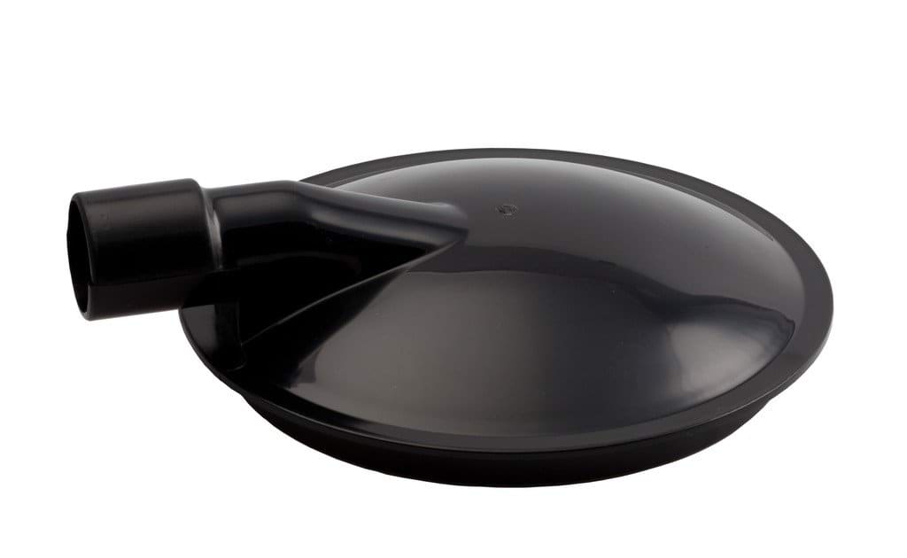 Cover of vacuum unit tank, with outlet, 1 1/4"
