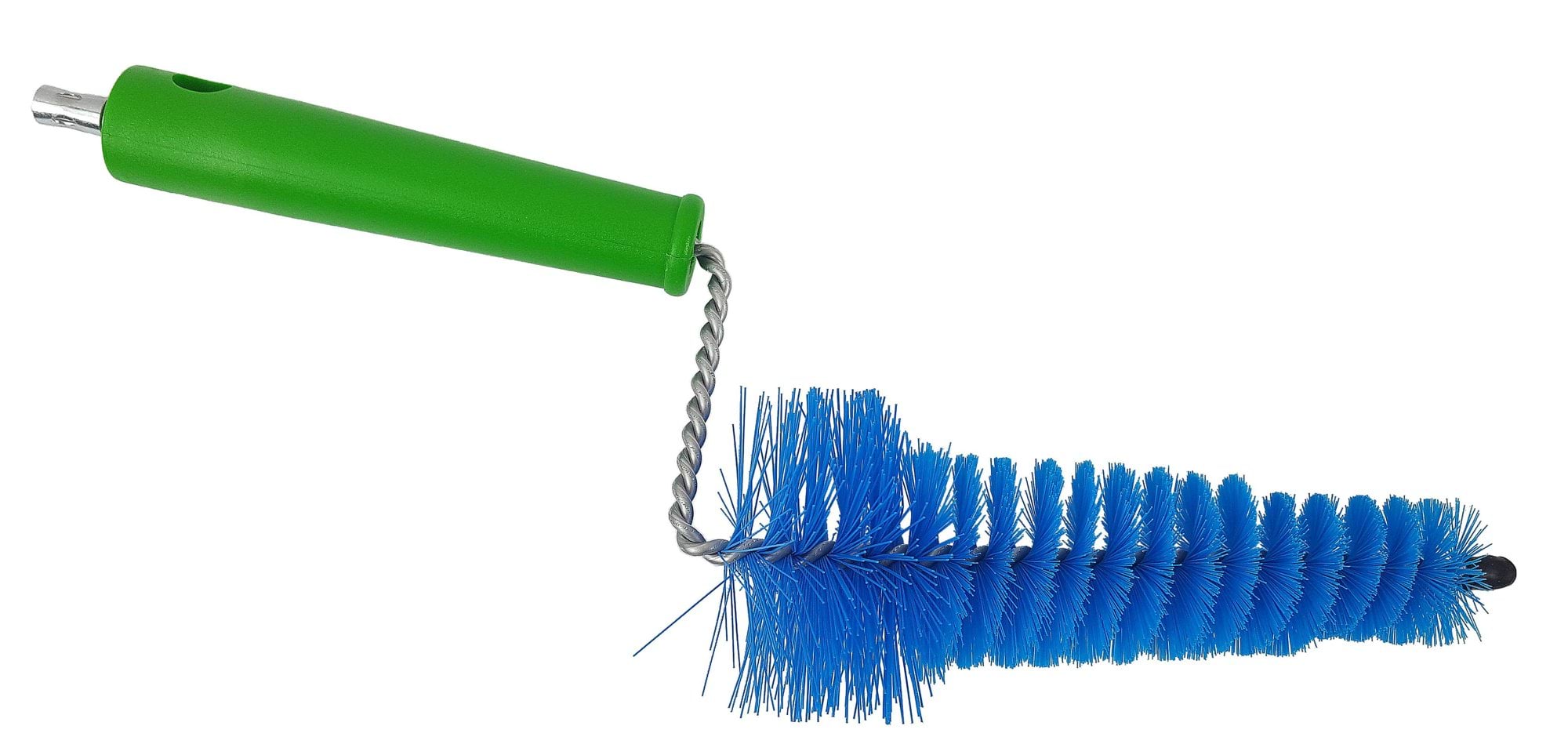 Two-stage teat cup liner brush, green/blue, 32 cm