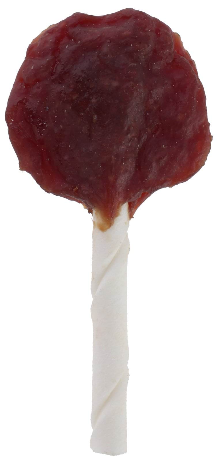 Rawhide lollipop, with duck & cheese, 10cm, 20g, in disp.