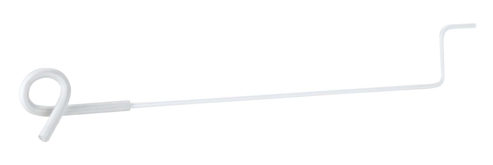Offset pigtail insulator, white, 40 cm support