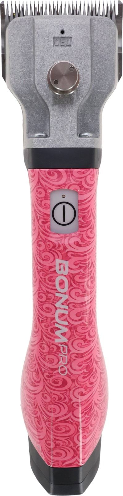 Bonum Pro Horse Clipper, 2 Batteries, Designer Edition, Pink, Aesculap