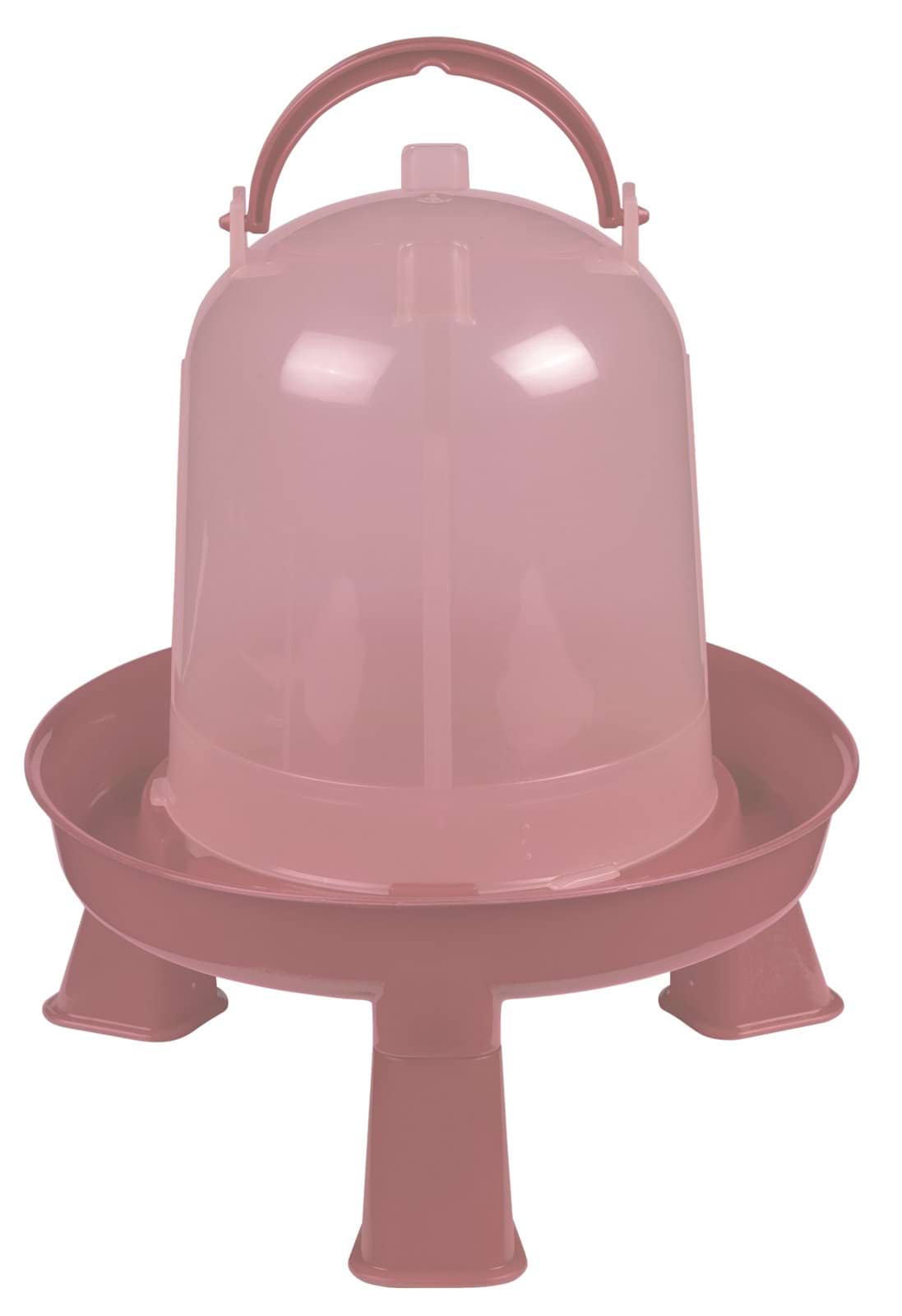 Poultry drinker, with legs, 3 L, pink, Kerbl
