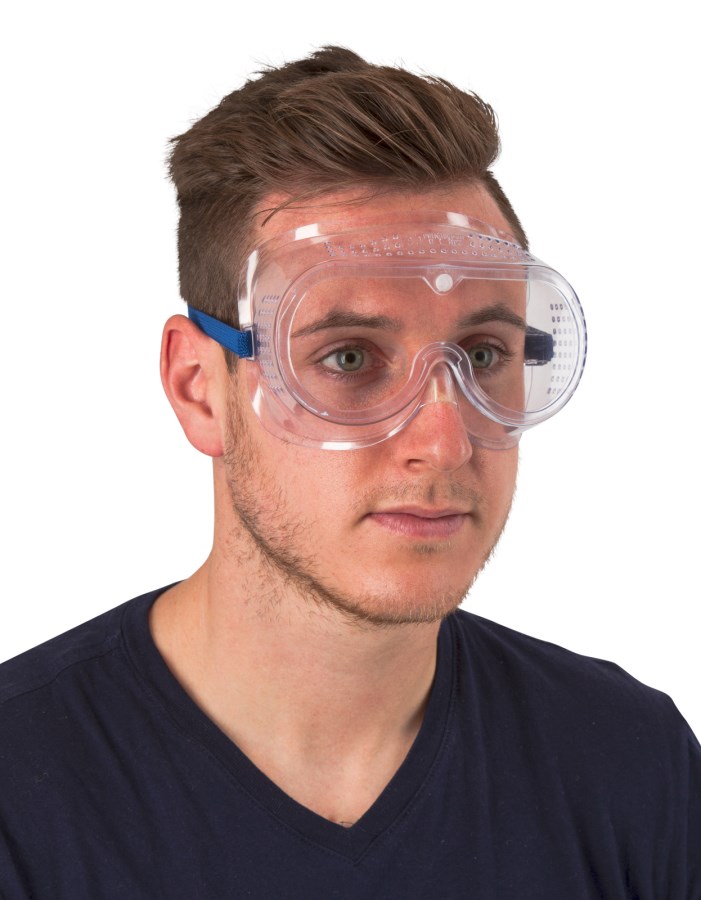 Full-vis Goggles, Goggles directly vented, in Blister